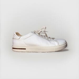 Birkenstock Bend Low White Leather Lace Up Sneakers Men’s Size 9 Casual